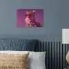 Panter - Zonnebril - Kauwgombel - Roze poster papier klein -sfeer2