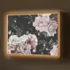 Vintage - Rozen - Romantisch - Bloemen Light Box met batterij (Wandlamp) middel -z3d_website