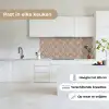 Oosters - Bloemen - Beige - Grijs keuken achterwand 2 middel 871 -sfeer4_NL