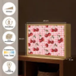 Kersen - Blokken - Rood Light Box met batterij (Wandlamp) middel 907 -USP_websiteoverzichtNL