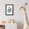 Blauw - Schelp - Spiraal fotolijst zwart zonder passe partout klein -usfeer4_kinderkamer