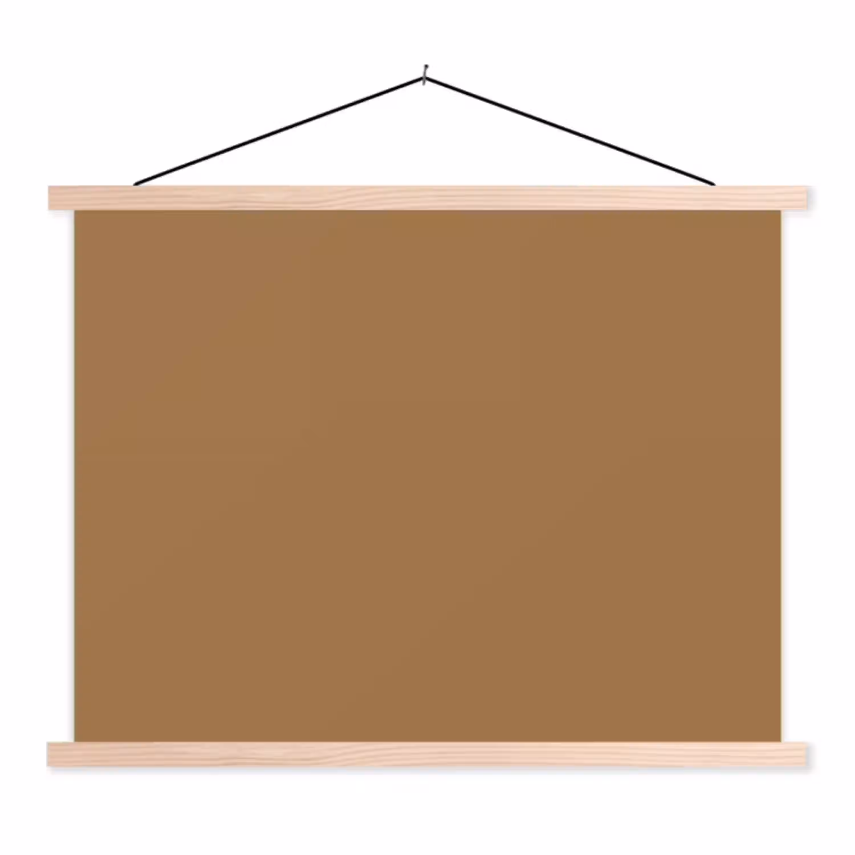 Sahara - Earth - Oranje textielposter latten blank klein 122 -3d