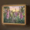 Vingerhoedskruid - Bloemen - Tuin Light Box met batterij (Wandlamp) middel -z3d_website