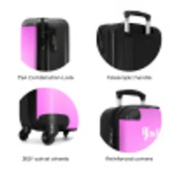 Smeltende swirls NBS - Handbagage koffer - Kinderen Unisex middel zzzzzzzbolletjes_ENG