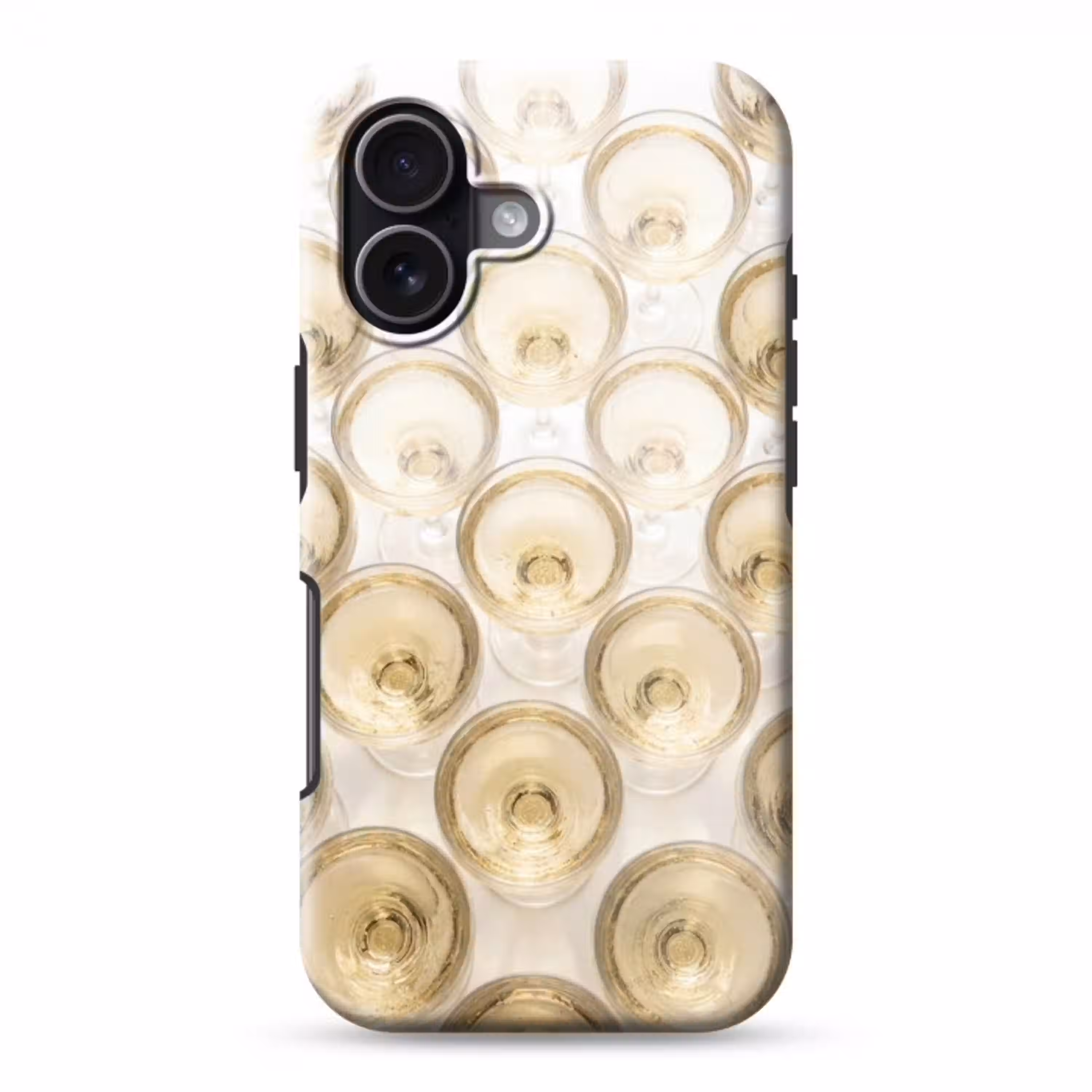 Drank - Glazen - Feest - Goud Toughcase MagSafe Apple iPhone 17 klein -3d