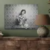 Chic - Vrouw - Zwart - Wit PET vilt klein -sfeer2