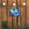 Blauw - Orchidee - Elegeant tuinposter los doek klein -sfeer1