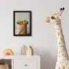 Papieren - Boodschappen - Groente - Kleurrijk fotolijst zwart zonder passe partout klein -usfeer4_kinderkamer