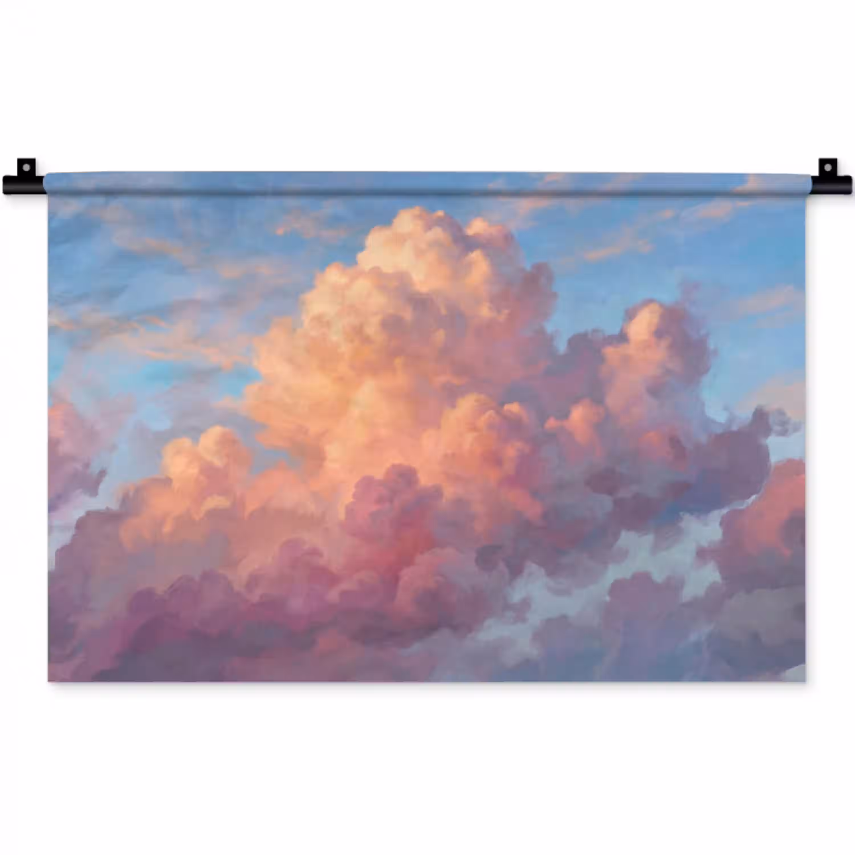 Wolken - Lucht - Natuur - Abstract - Kleurrijk Wandkleed katoen klein -zz3d