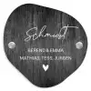 Donker hout - Sierlijk Naambord Organisch middel -3d