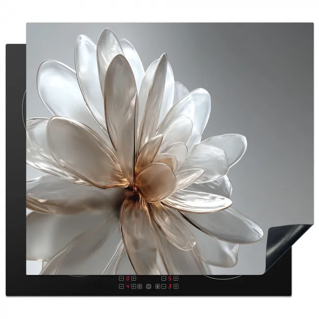 Protector de inducción - Flor - Blanco - Neutro