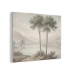 Bomen - Meer - Bergen - Illustratie PET vilt klein -3d