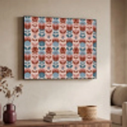 Vintage - Motief - Kleurrijk Textielframe zwart klein 947 -sfeer3