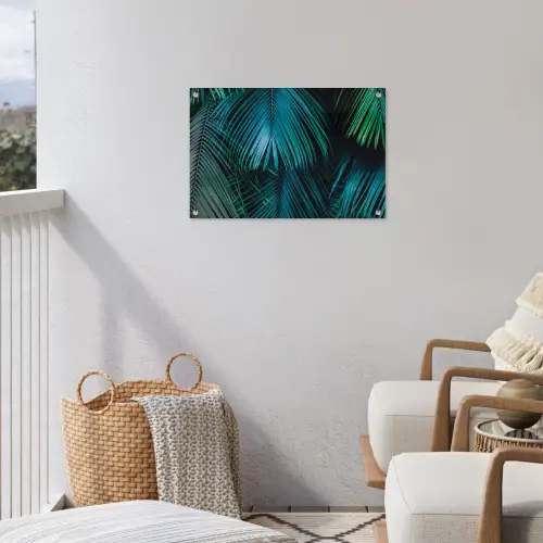Bladeren - Tropisch - Jungle -  Natuur tuinposter los doek klein -sfeer8
