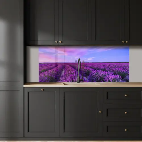 Lavendel - Paars - Bloemen - Natuur keuken achterwand 2 middel -sfeer1
