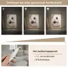 Uil - Bruin - Wit Light Box met kabel (Tafellamp) klein -USP_dimbaarNL