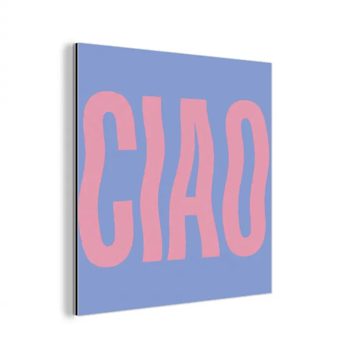Ciao - Roze - Blauw - Golvend aluminium wit klein -3d