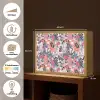 Tropisch - Zomer - Vlinder - Perzik Light Box met batterij (Wandlamp) middel 907 -USP_websiteoverzichtNL