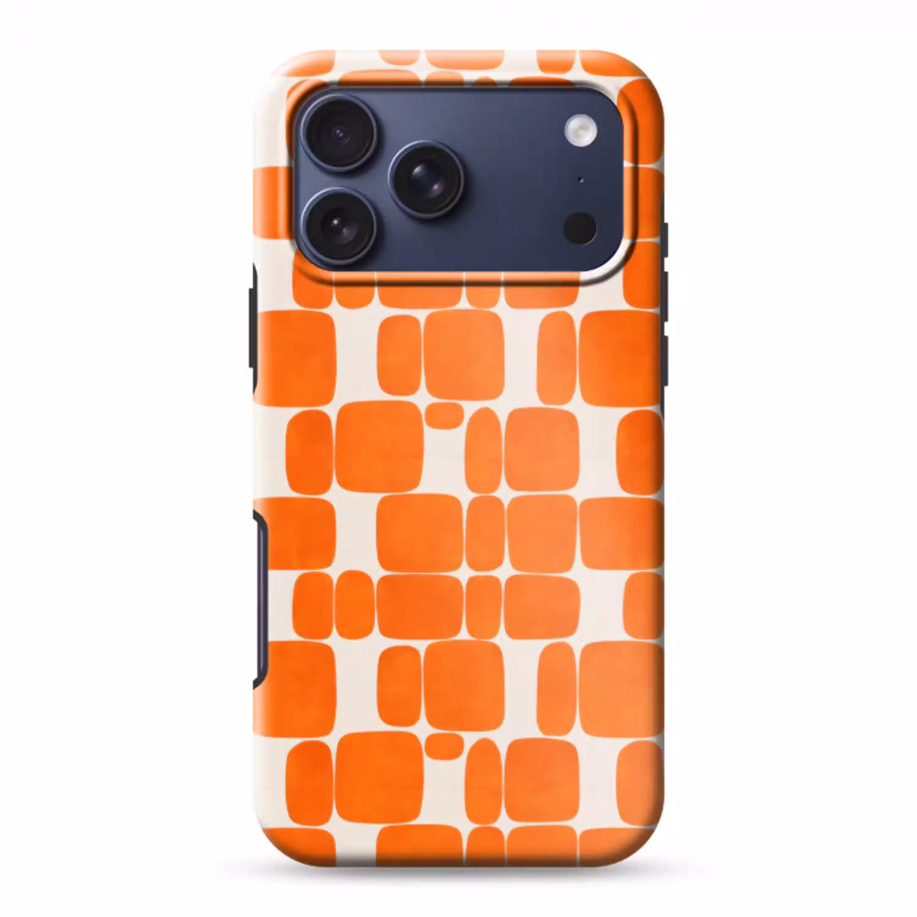 Patroon - Retro - Oranje Toughcase MagSafe Apple iPhone 17 Pro Max klein 1019 -3d