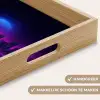 Skyline - Zon - Neon - Rasterpatroon Dienblad Rechthoek middel -USP_HandgreepNL