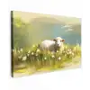 Schaap - Weide - Groen canvas 2cm klein -z3d