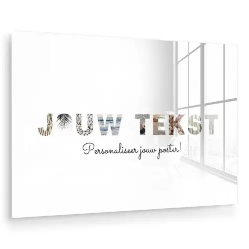 Jouw Tekst - Lettercollage plexiglas 5mm klein -zzzproduct_nieuw