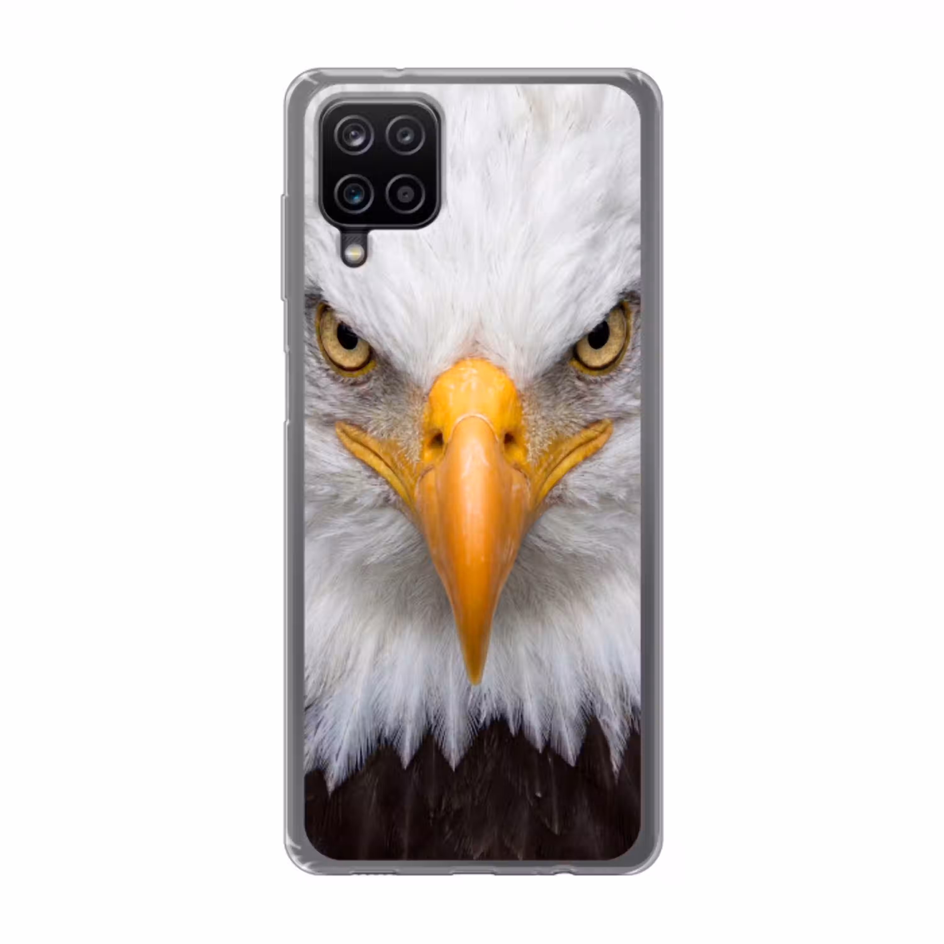 Amerikaans - Zeearend - Portret - Geel Telefoonhoesje Samsung Galaxy A12 klein -3d