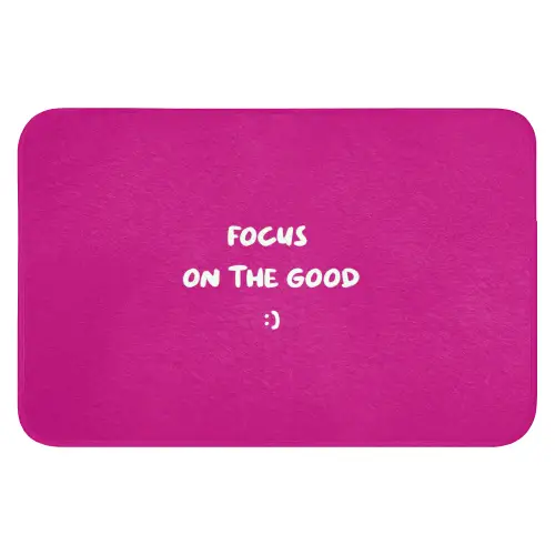 Focus - Smiley - Roze Badmat klein -3d