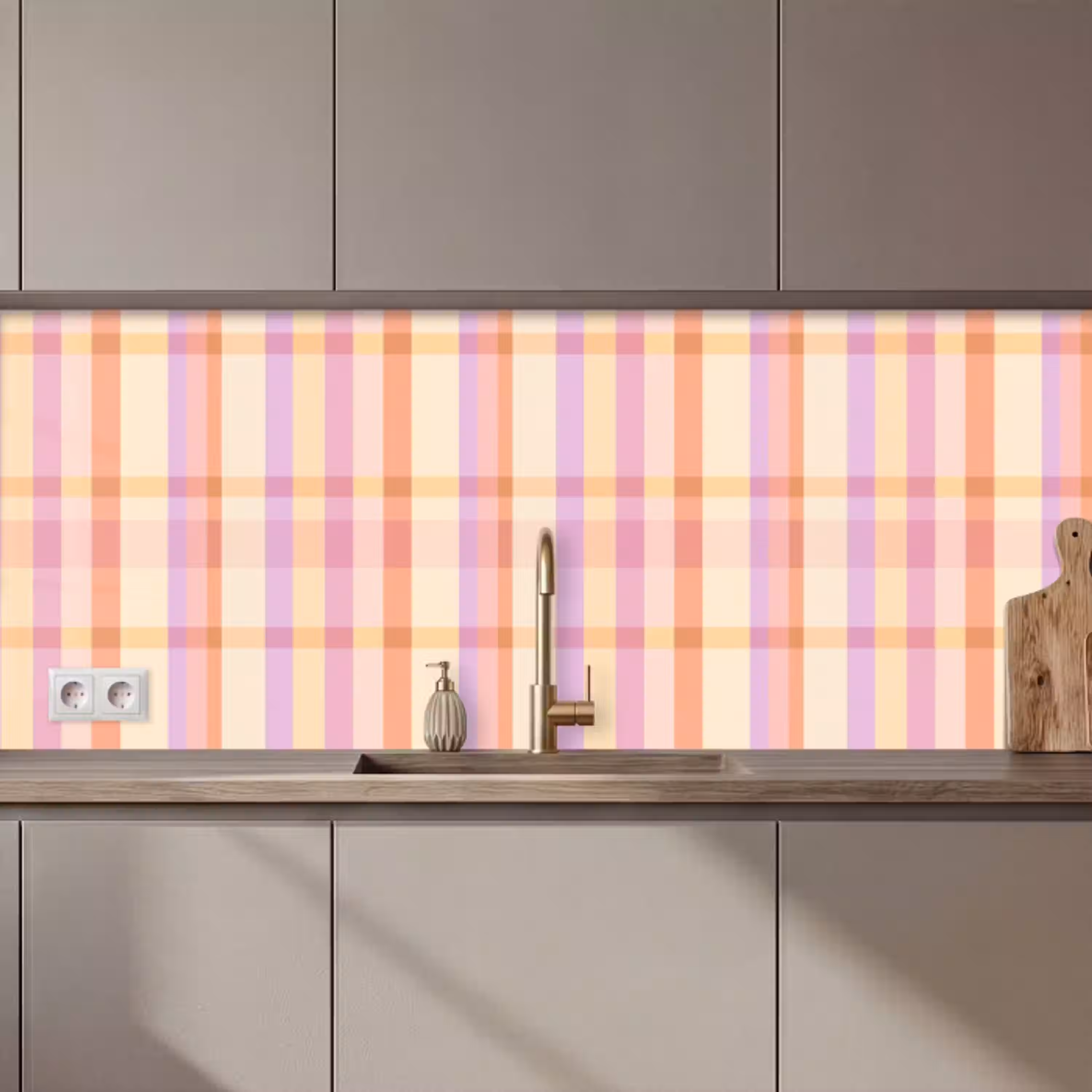 Pastel - uitpatroon - Geometrisch keuken achterwand 2 middel 871 zz_3dshopping