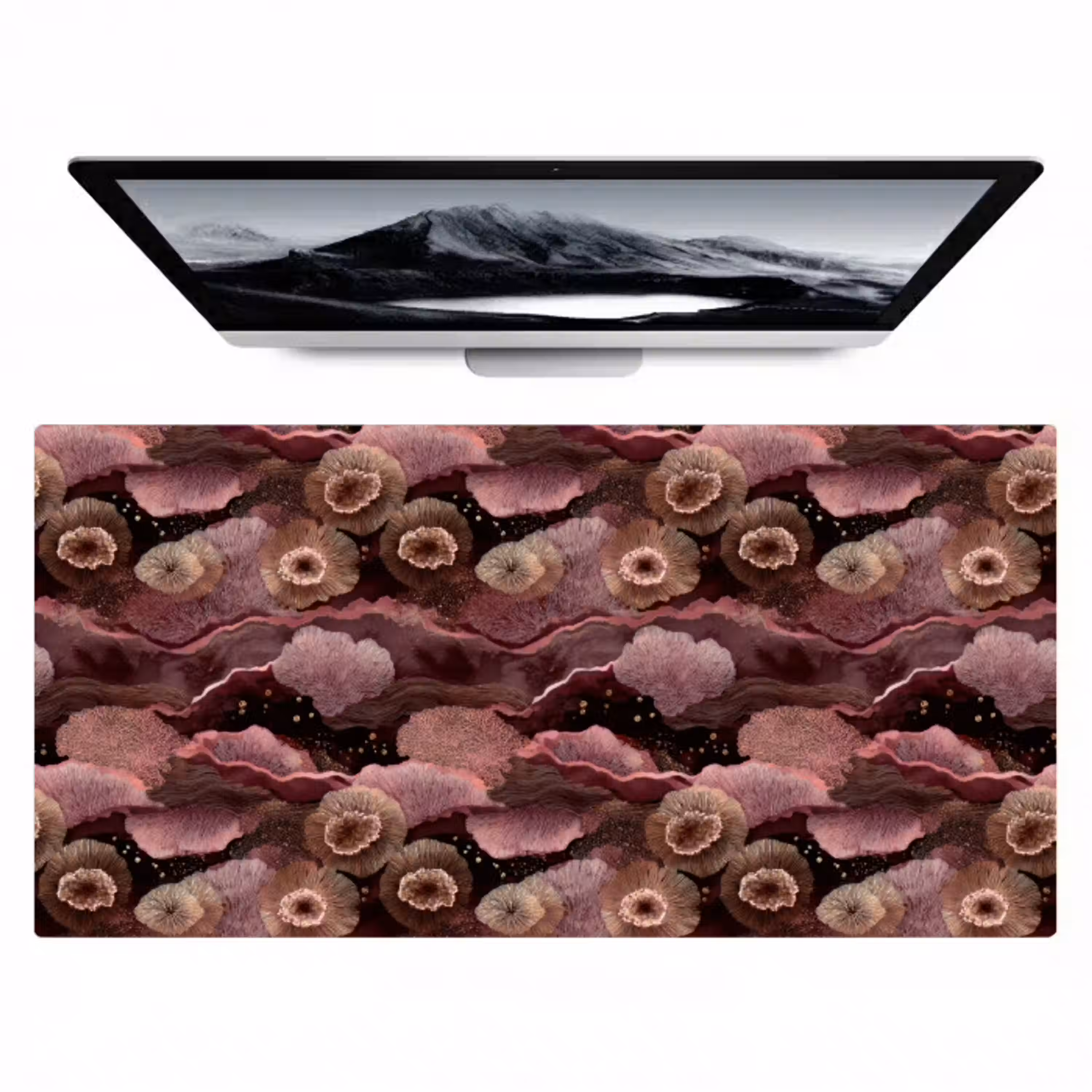 Koraal - Organisch - Roze Muismat XXL klein 681 -zzz3d