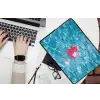 Badeend - Dobberend - Roze laptophoes neopreen klein -bureau