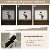 Hak - Wijn - Minimalistisch - Zwart Light Box met batterij (Wandlamp) middel -USP_dimbaarNL