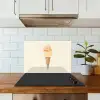 Minimalistisch - Schepijs - Hoorntje - Beige keuken achterwand spatscherm klein -sfeer2