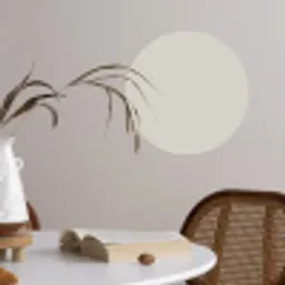 Grijs - Licht - Herfst Wandcirkel behangsticker klein 186 -sfeer3