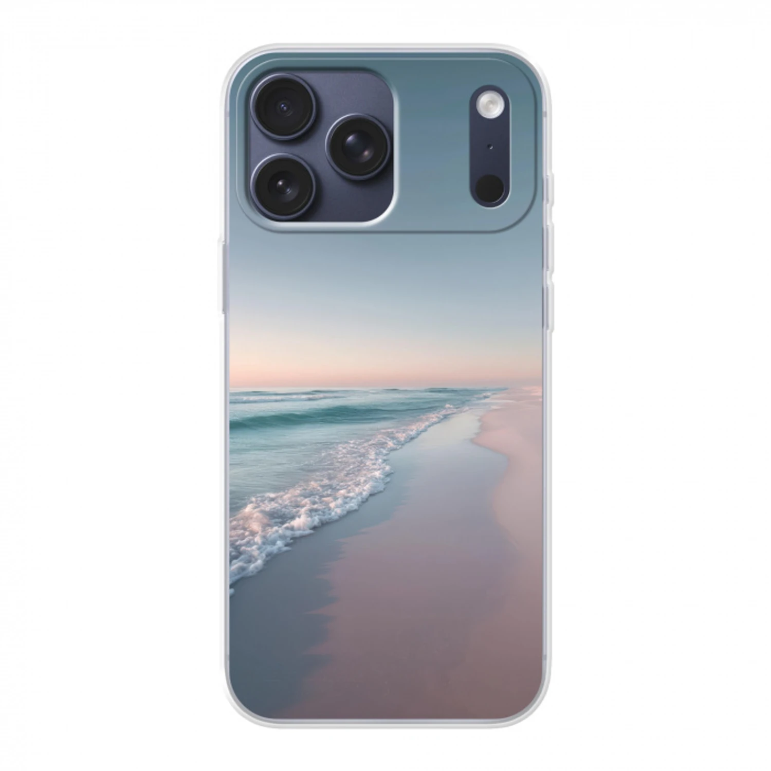 Kustlijn - Pastel - water Telefoonhoesje iPhone 17 Pro Max klein -3d