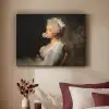 Vrouw - Barokjurk - Kauwgom Textielframe zwart klein -sfeer1