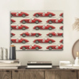 Raceauto - Retro - Rood PET vilt klein 837 -sfeer1