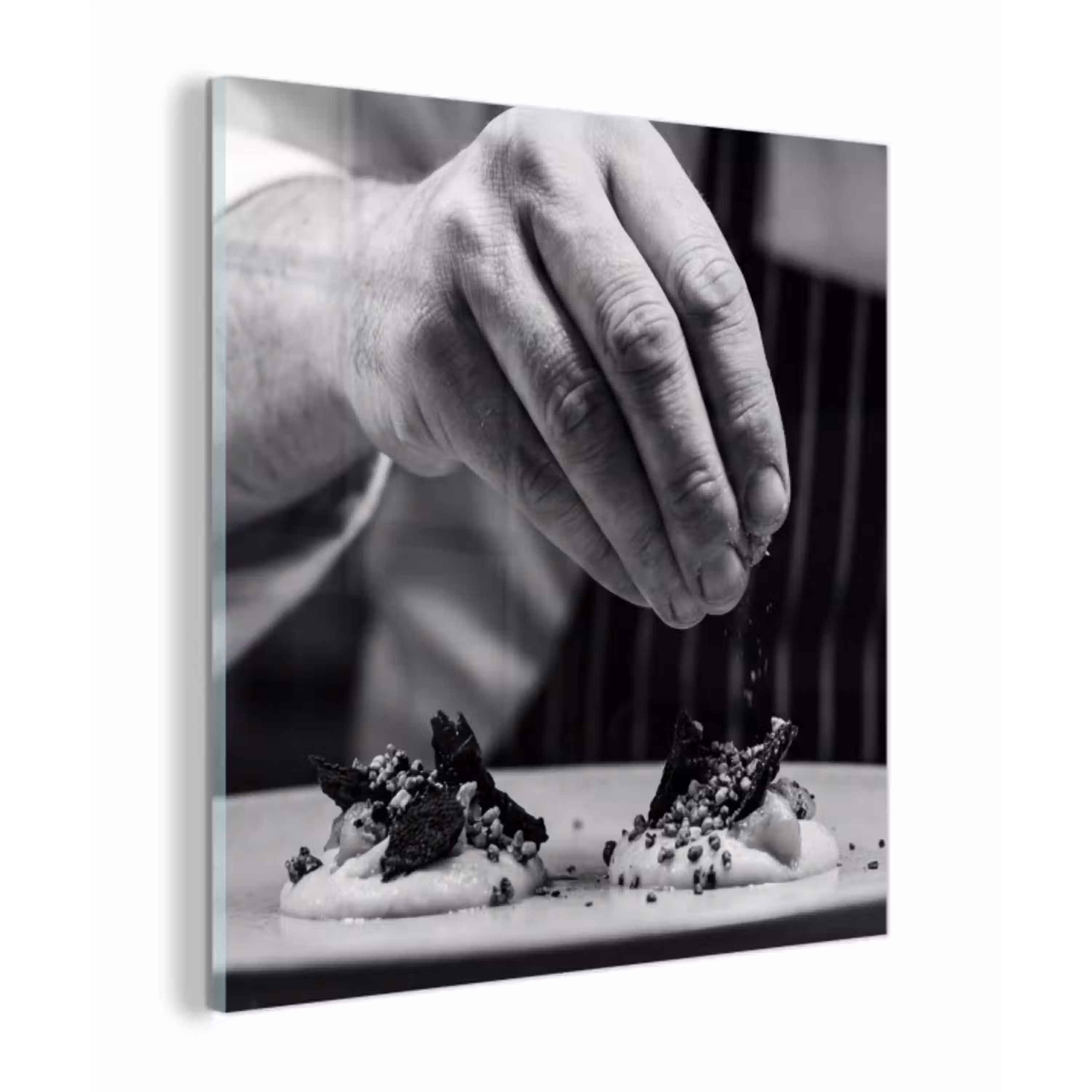 Chef - Garnering - Gerecht plexiglas 5mm klein -z3d