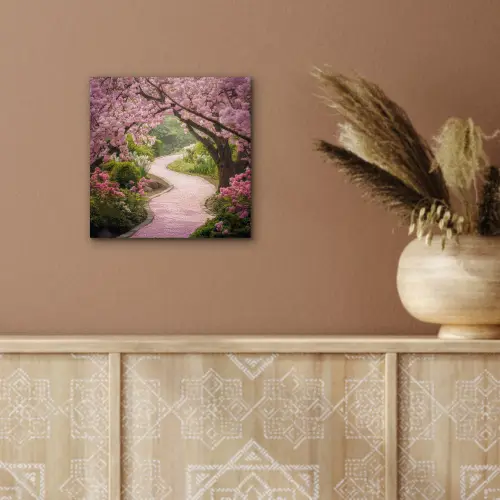 Kersenbloesem - Natuur - Sakura - Pad - Japanse tuin aluminium wit klein -sfeer4