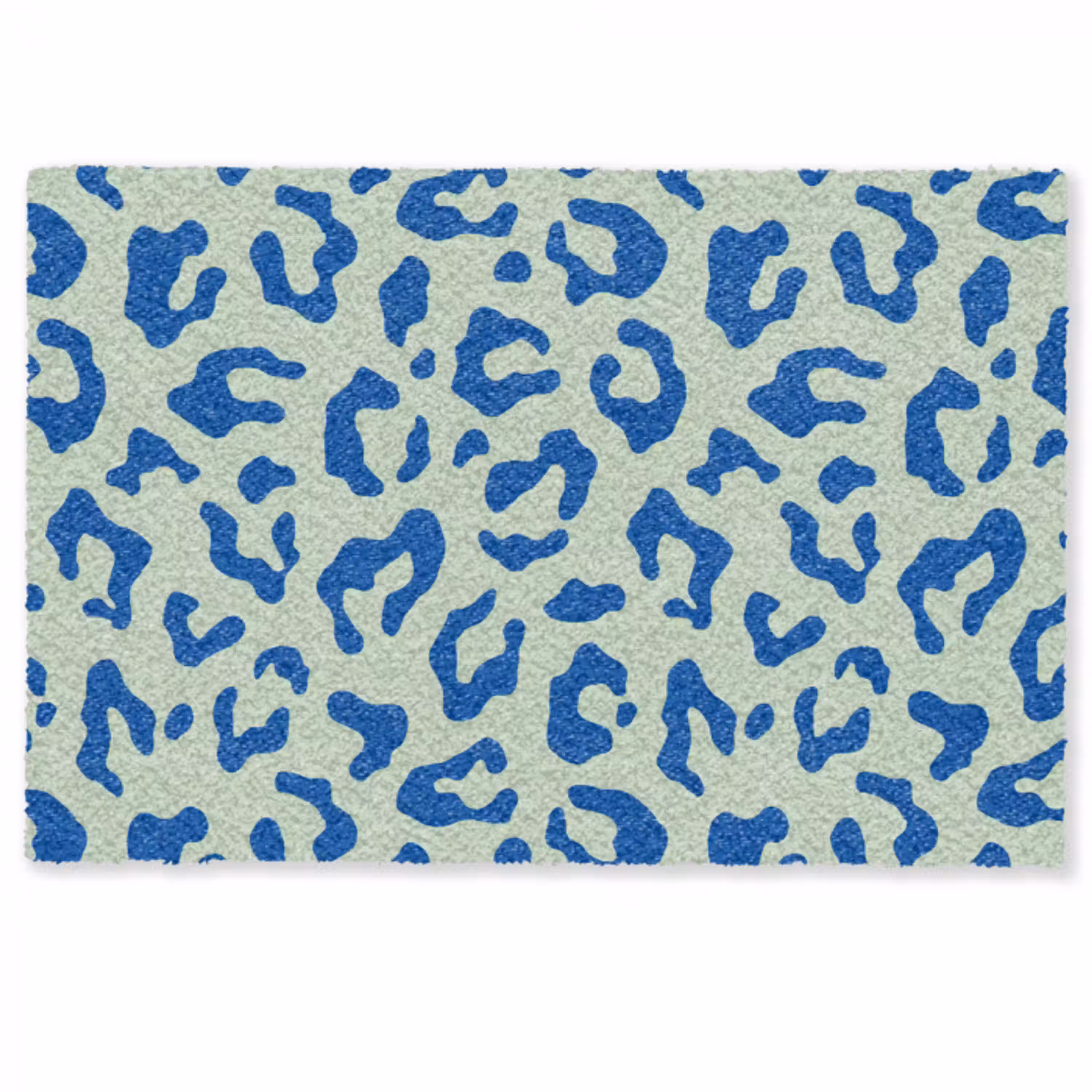 Panterprint - Blauw - Groen - Dierenprint Deurmat klein -zkaufland3d