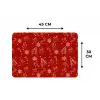 Illustratie - Kerstsymbolen - Rood Placemat vinyl groot 368 -specs