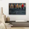Kruiden - Lepels - Hout - Keuken - Specerijen - Industrieel canvas 2cm klein -sfeer6