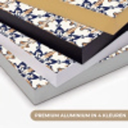 Klassiek - Patroon - Kleurrijk Textielframe zwart klein 947 -USP_kleurenNL