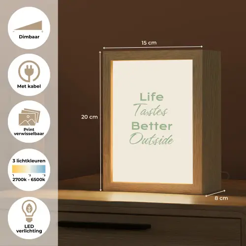 Tekst - Sierlijk - Letters - Groen Light Box met kabel (Wandlamp) klein -USP_websiteoverzichtNL