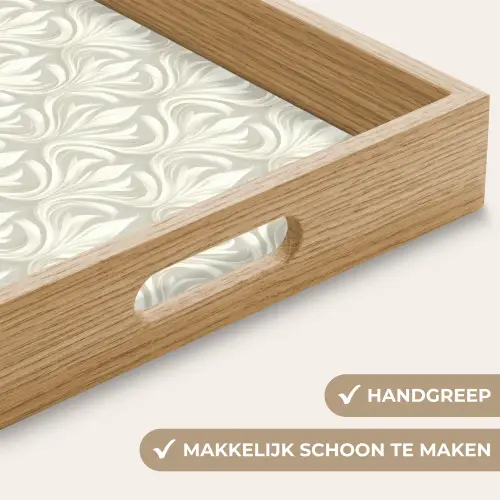 Barok - Patroon - Beige Dienblad Rechthoek middel 911 -USP_HandgreepNL
