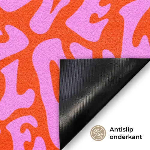 Love - Roze - Valentijn - Rood Deurmat klein 898 -antislip_NL