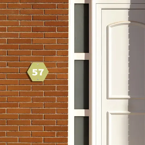 Lichtgroen - Traditioneel Naambord Hexagon klein -sfeer3-hexagon-XS