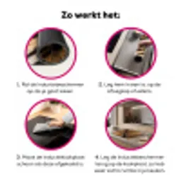 Realistisch - Tijgervacht - Zwart Inductie beschermer vinyl 3mm klein -wsfeer9_website