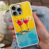 Glazen - Cocktail - Citroen - Kers Hoesje iPhone 16 Pro Max met koord klein -sfeer3