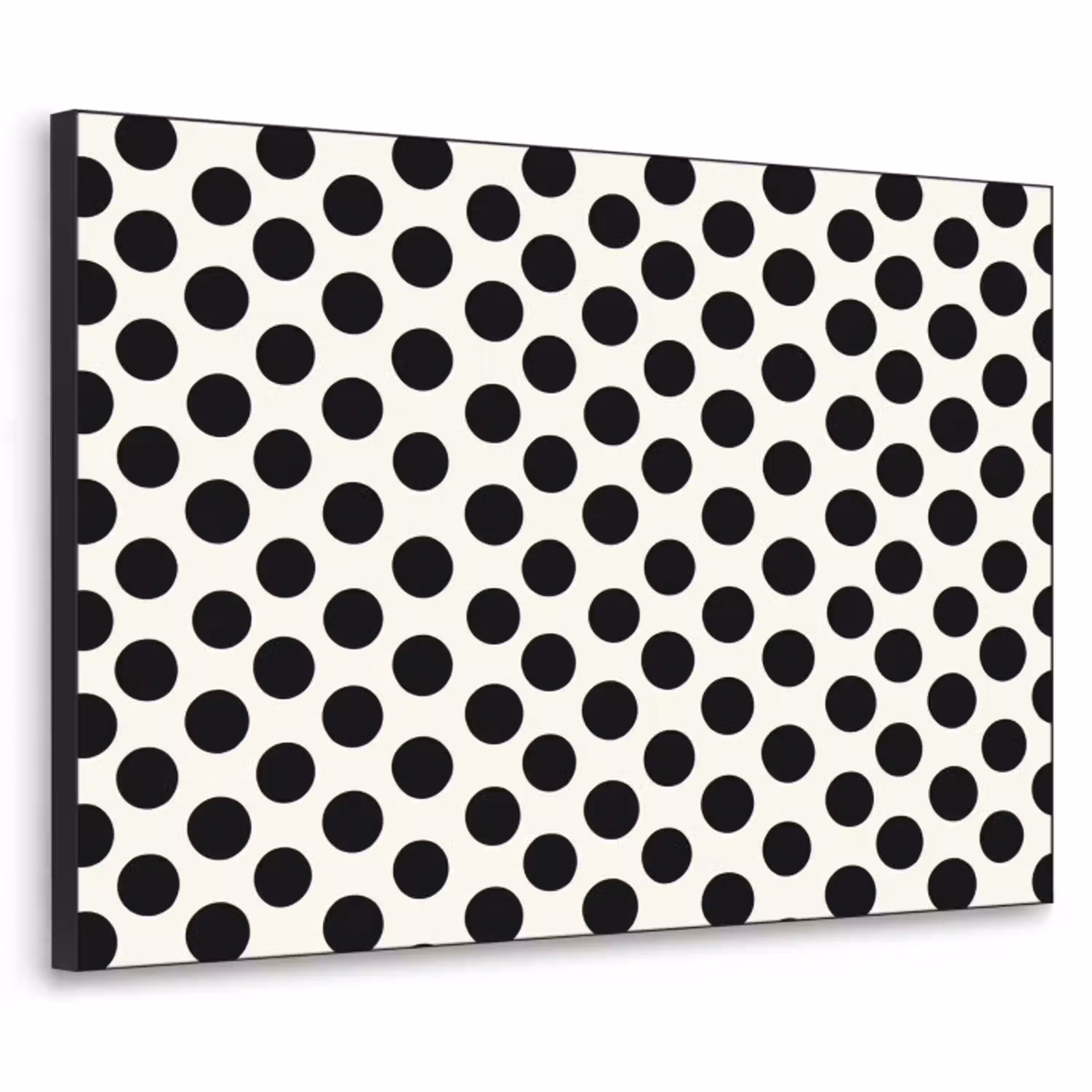 Klassiek - Stippen - Zwart Textielframe zwart klein 947 -3d